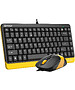 Набор периферии A4Tech Fstyler F1110 Bumblebee черный/желтый