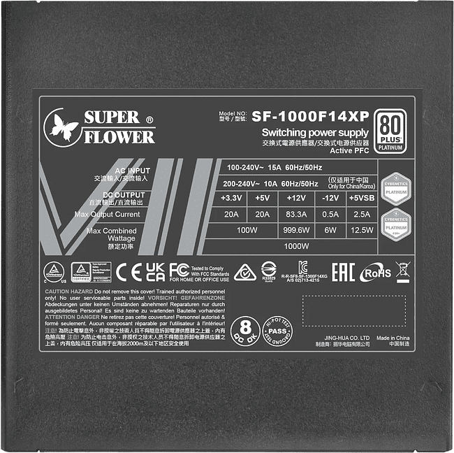 Блок питания Super Flower Leadex VII Platinum PRO 1000W ATX 3.1 Black (SF-1000F14XP)