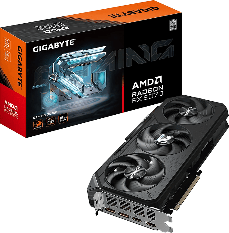 Видеокарта Gigabyte Radeon RX 9070 Gaming OC 16G 16GB GDDR6 (GV-R9070GAMING OC-16GD)
