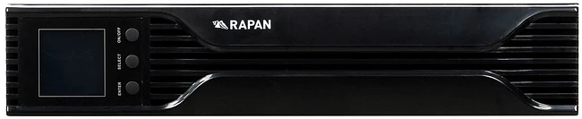 Источник бесперебойного питания Бастион Rapan 1000-RACK-IN-2X9 черный (8936)