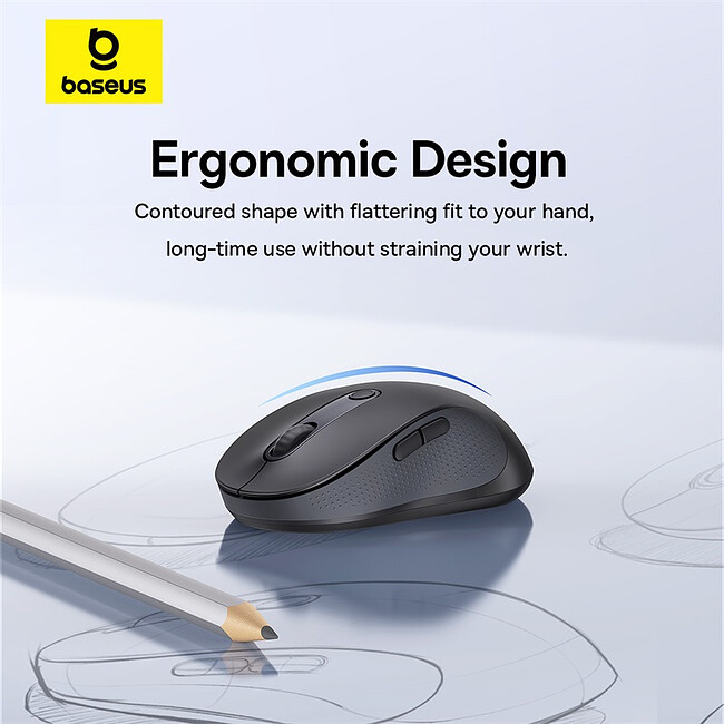 Мышь Baseus Ergonomic Cluster Black (B01055505111-01)