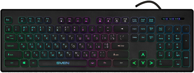Клавиатура Sven KB-C7500EL черный (SV-020804)
