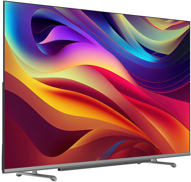 Телевизор Digma Pro QLED 43L черный/серебристый