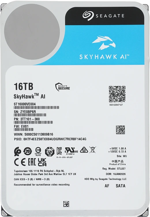 Жесткий диск Seagate SkyHawk AI (ST16000VE004)