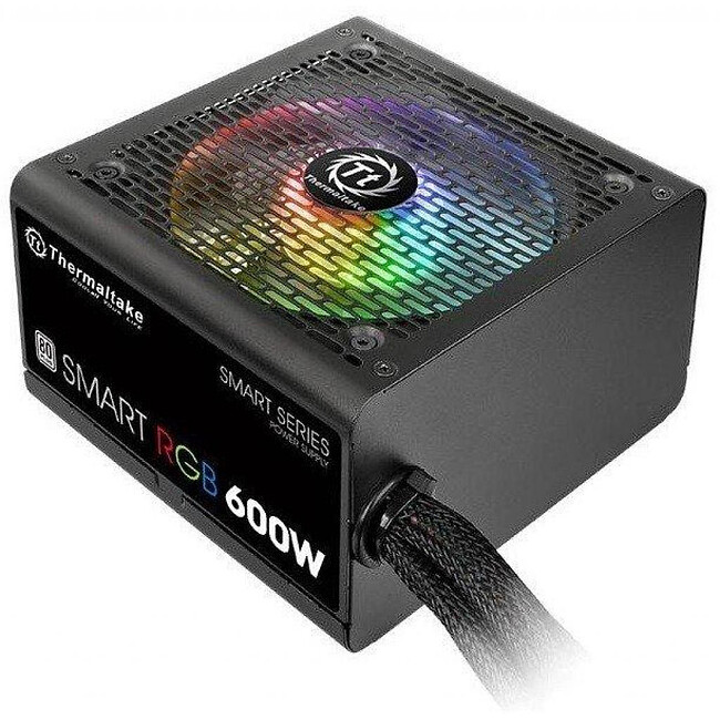Блок питания Thermaltake ATX Smart RGB 600 80+ 600W (PS-SPR-0600NHSAWE-1)