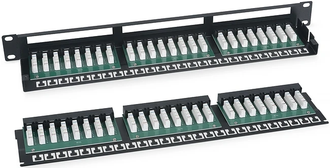Патч-панель Cabeus PLHD-48-Cat.5e-Dual