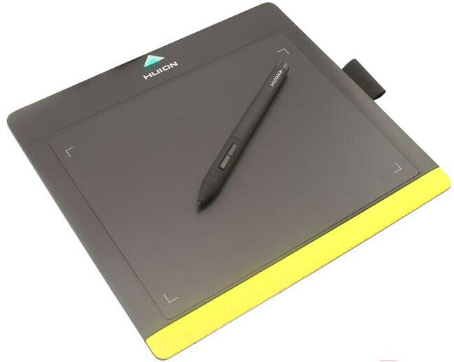 Графический планшет Huion 680TF черный/желтый