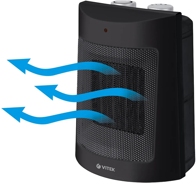 Тепловентилятор Vitek Midnight черный (VT-2064)