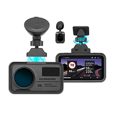 Автомобильный видеорегистратор TrendVision TDR-725 Real 4K 2CH черный
