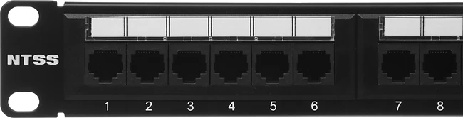 Патч-панель NTSS NTSS-PP-1U-24-UTP-RJ45-5E-D 19 1U