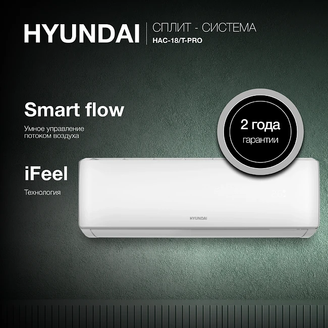 Сплит-система Hyundai HAC-18/T-PRO белый