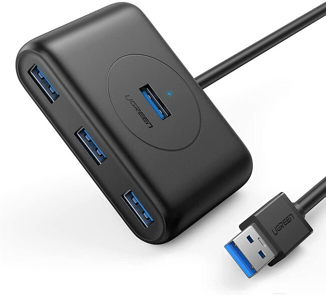 USB-хаб Ugreen CR113-20290 Black (20290)