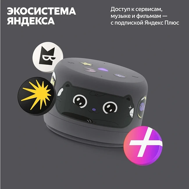 Умная колонка Яндекс Станция Лайт 2 графит (YNDX-00028GRY)