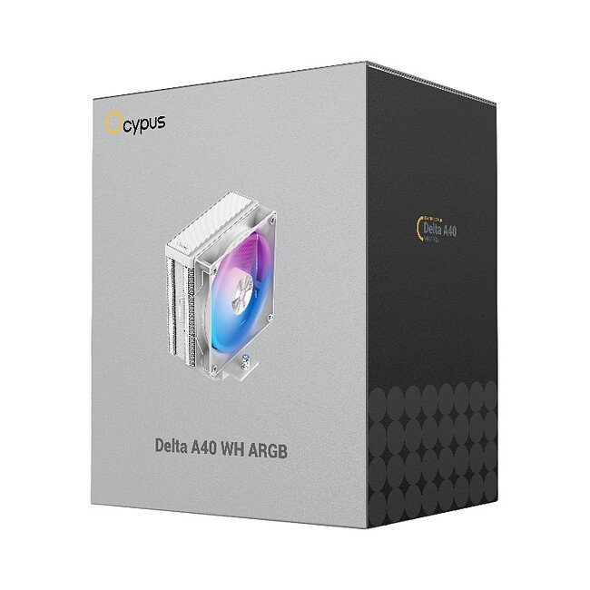 Кулер для процессора Ocypus Delta A40 ARGB WH (Delta-A40-WH1NAWN00X-GL)