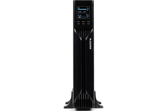Источник бесперебойного питания Бастион Rapan-UPS 2000-Rack-IN-4X9-E черный (8959)