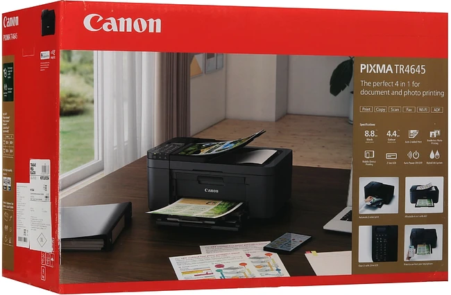 МФУ Canon Pixma TR4645 черный (5072C045)