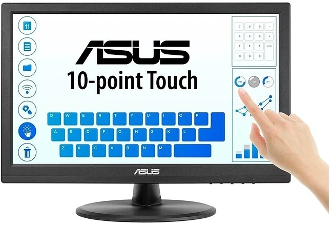 Монитор Asus VT169HE черный (90LM09V1-B01170)