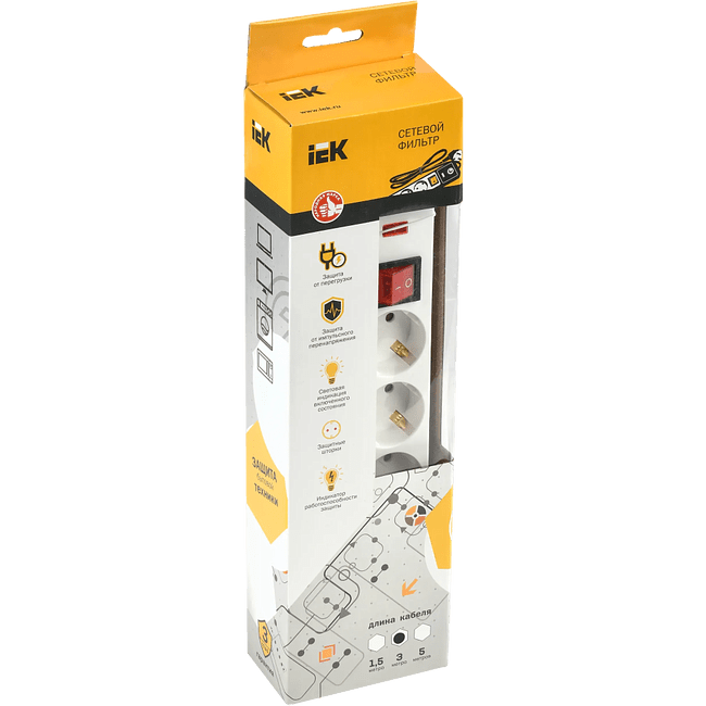 Сетевой фильтр IEK СФ-05К (WFP10-16-05-03-N)