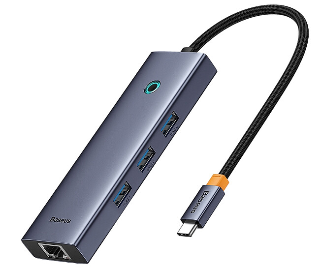 USB-хаб Baseus BS-OH109 Space Grey (B0005280A813-00)