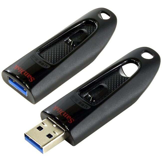 USB Flash-накопитель SanDisk Ultra USB 3.0 64GB Black (SDCZ48-064G-U46)