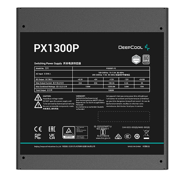 Блок питания DeepCool PX1300P 1300W (R-PXD00P-FC0B-EU)