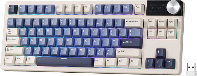 Клавиатура Royal Kludge RK S85 Horizon Blue/Beige switch