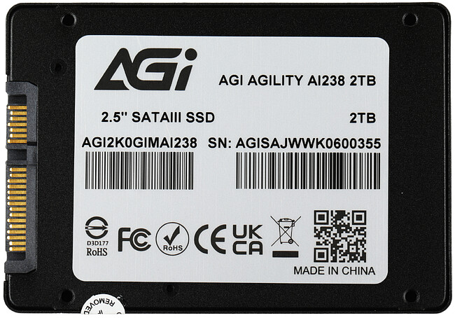 SSD диск AGI AI238 2TB (AGI2K0GIMAI238) SSD диск AGI AI238 2TB (AGI2K0GIMAI238)