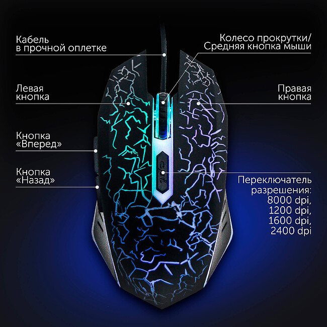 Набор периферии Oklick HS-HKM100G черный